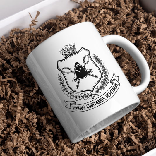 The Secret Society Crest Mug | Unique Emblem Coffee Cup